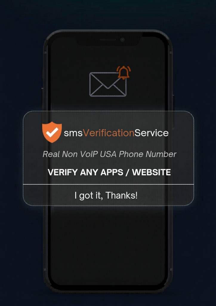 smsVerificationService SMS verification on a phone with app notifications