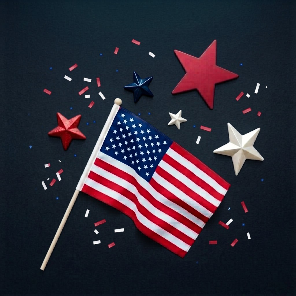 United States flag with stars on a blue background, representing USA non-VoIP SMS verification
